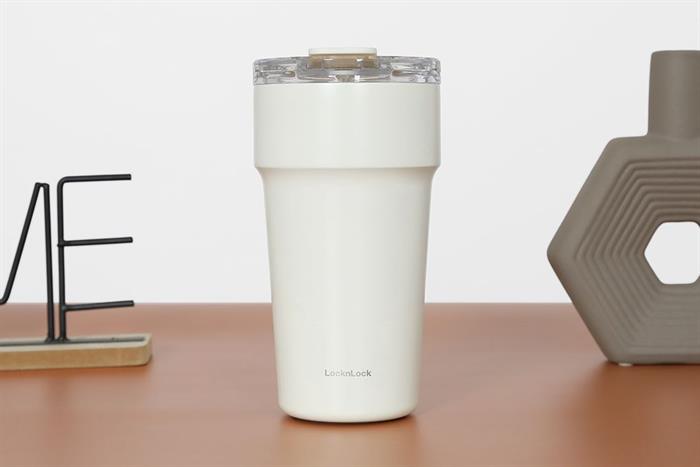 Bình giữ nhiệt Inox 710 ml Metro Cafe Top Handle Lock&Lock LHC4416WHT Màu Trắng