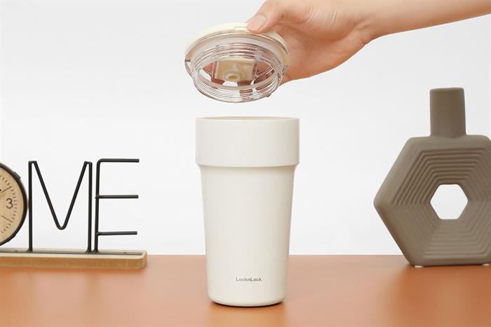 Bình giữ nhiệt Inox 710 ml Metro Cafe Top Handle Lock&Lock LHC4416WHT Màu Trắng