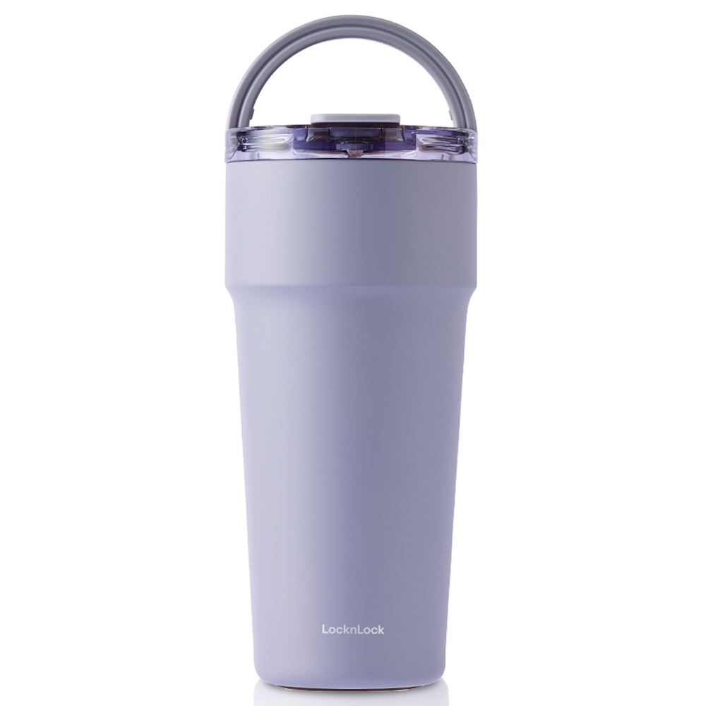 Bình giữ nhiệt Inox 900 ml Lock&Lock Metro Cafe Top Handle LHC4419GRP Màu Tím