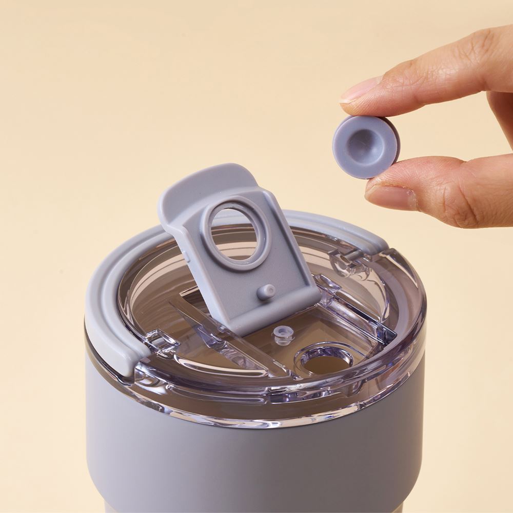 Bình giữ nhiệt Inox 900 ml Lock&Lock Metro Cafe Top Handle LHC4419GRP Màu Tím