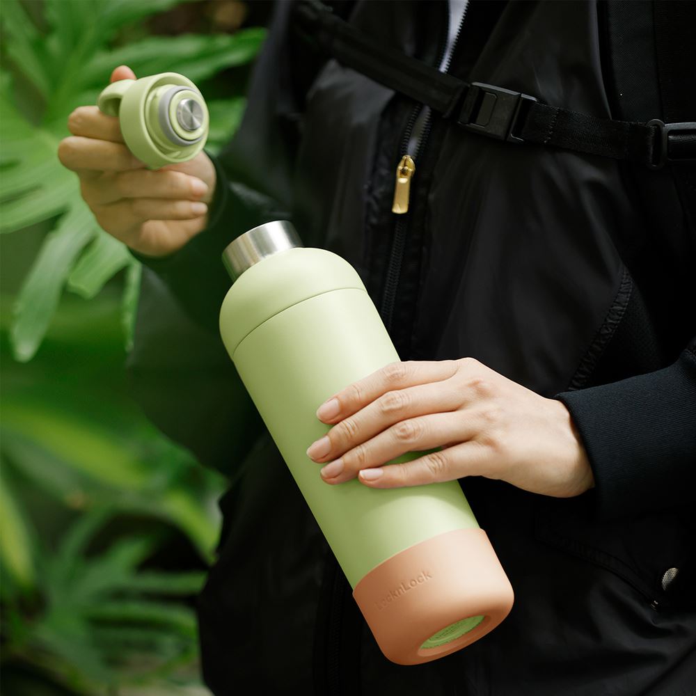 Bình giữ nhiệt Inox 700 ml Lock&Lock Balance Fit Tumbler LHC4400LGRN Màu Xanh lá
