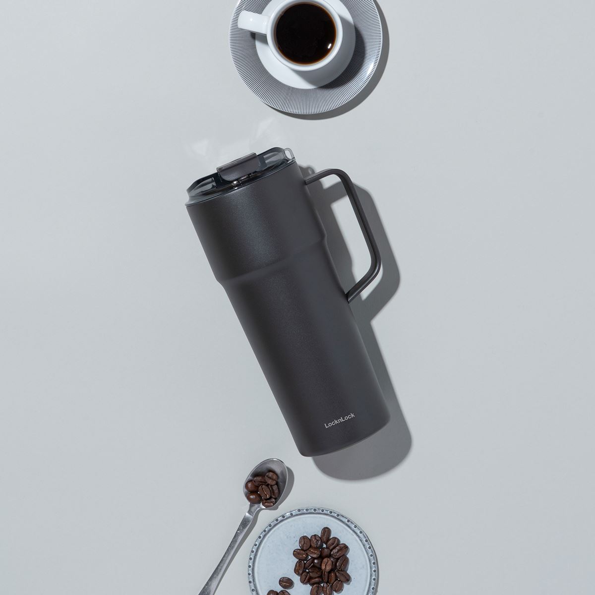 Bình giữ nhiệt Inox 750 ml Lock&Lock Metro Cafe Handle LHC4418BLK - 3