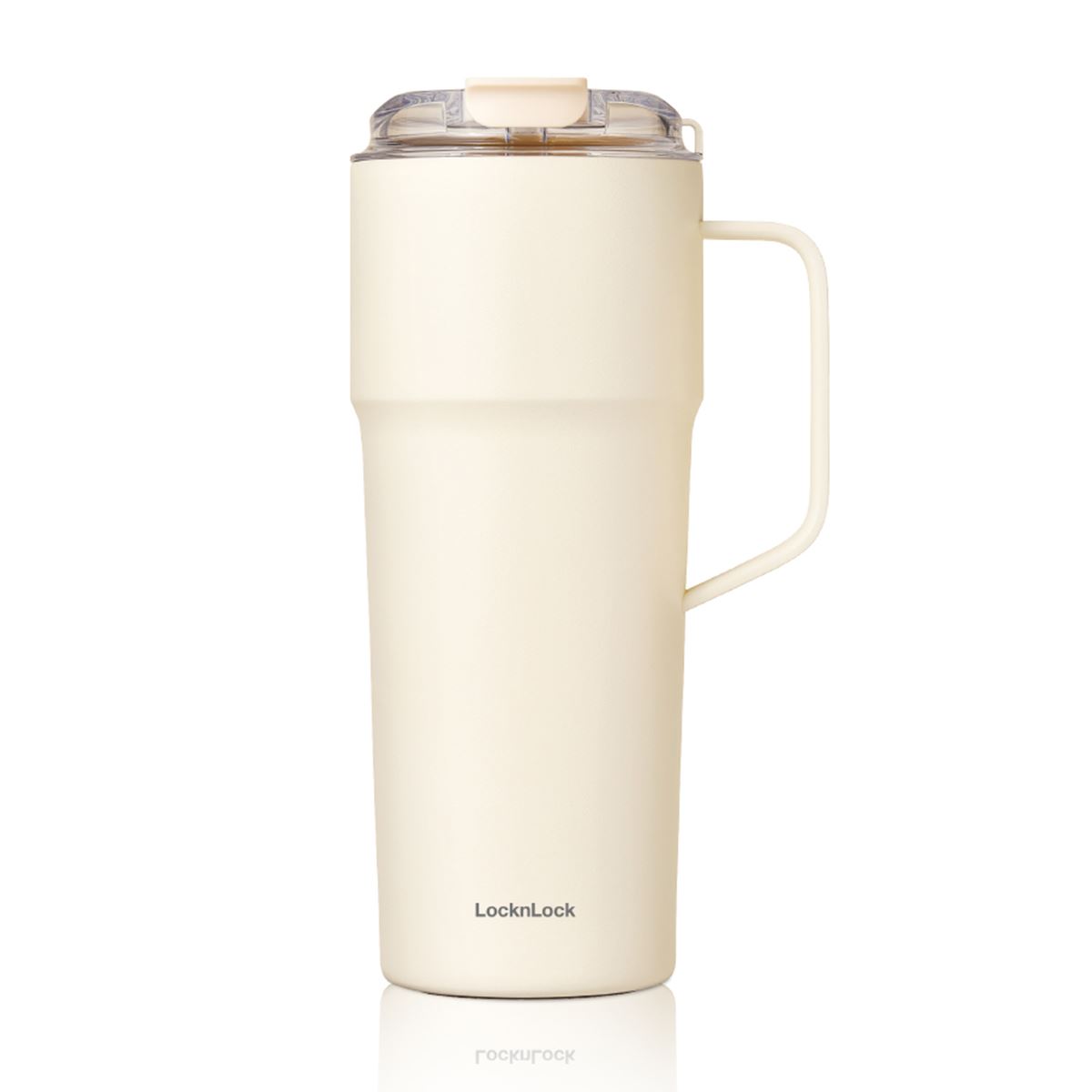 Bình giữ nhiệt Inox 750 ml Lock&Lock Metro Cafe Handle LHC4418IVY Màu Trắng