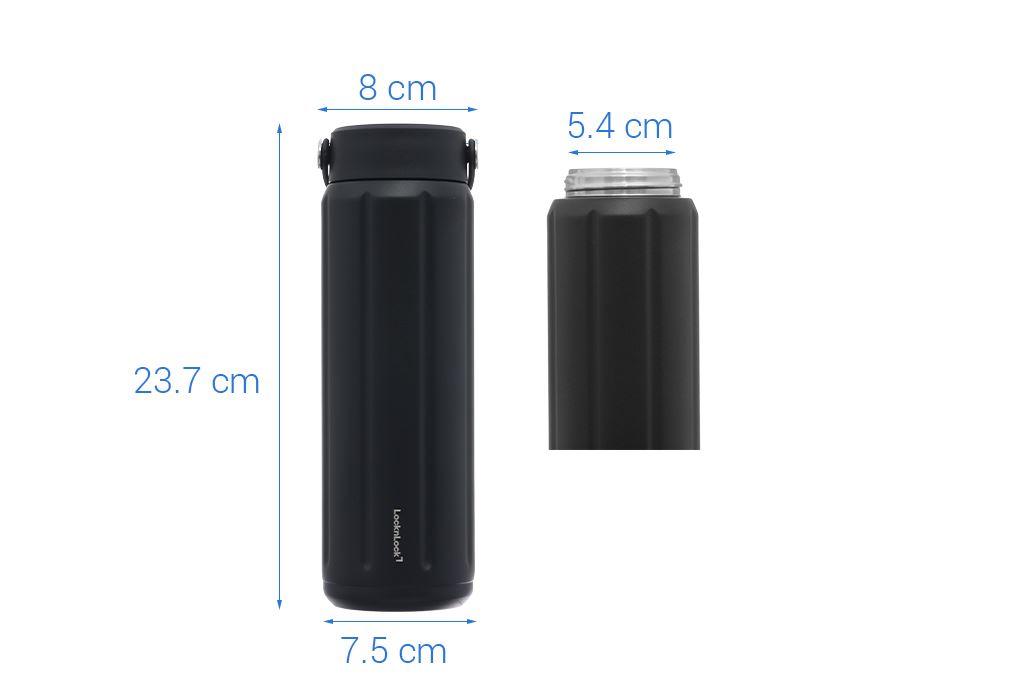 Bình giữ nhiệt Inox 630ml Lock&Lock LHC4427BLK Màu Đen