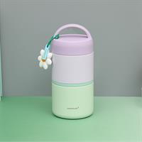 Bộ 2 hộp cơm giữ nhiệt Inox 330, 520 ml Lock&Lock LHC8055VOL