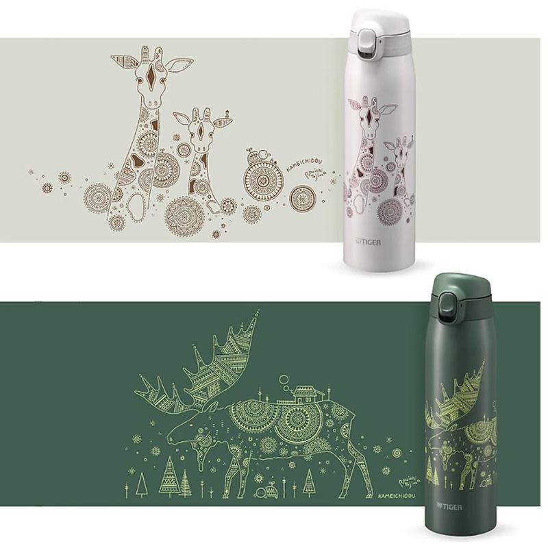 Bình giữ nhiệt Inox 600 ml Tiger MCT-A601 GT Màu Xanh lá