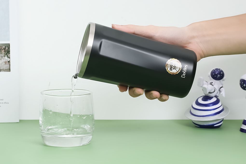 Ly giữ nhiệt Inox 470 ml Delites Q80 Màu Đen