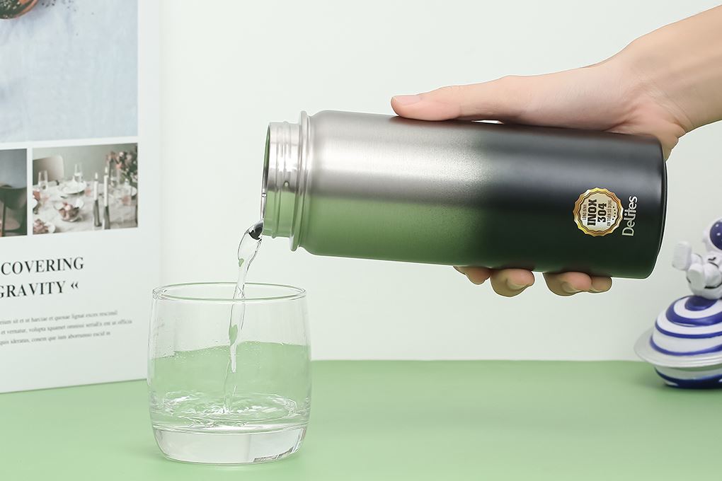 Bình giữ nhiệt Inox 530 ml Delites Y1B Màu Đen