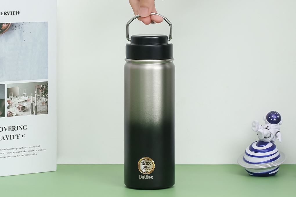 Bình giữ nhiệt Inox 530 ml Delites Y1B Màu Đen