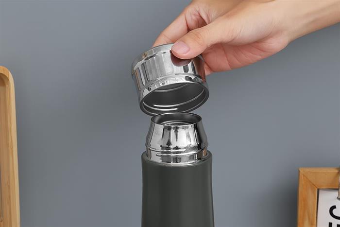 Bình giữ nhiệt Inox 500 ml Delites A213 Màu Xám đậm