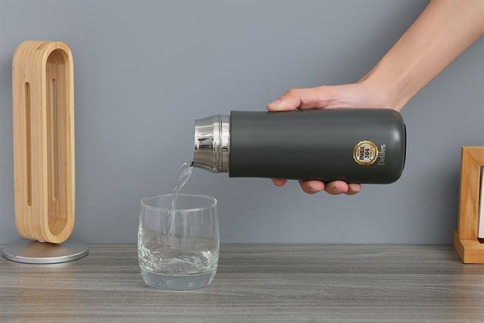 Bình giữ nhiệt Inox 500 ml Delites A213 Màu Xám đậm