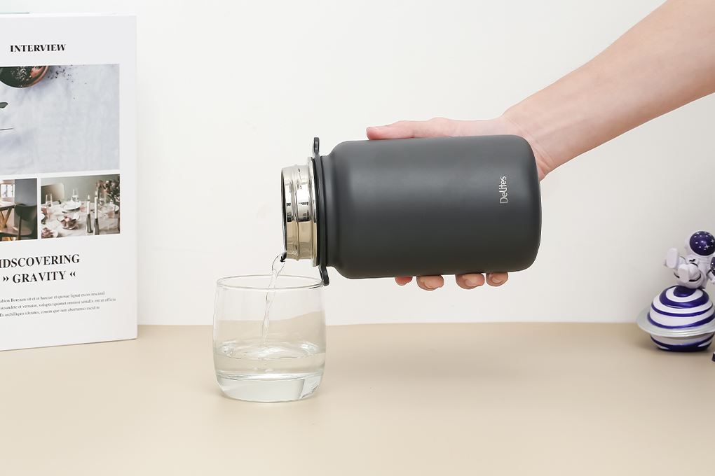 Bình giữ nhiệt Inox 1000 ml Delites XB-22137 Màu Xám đậm