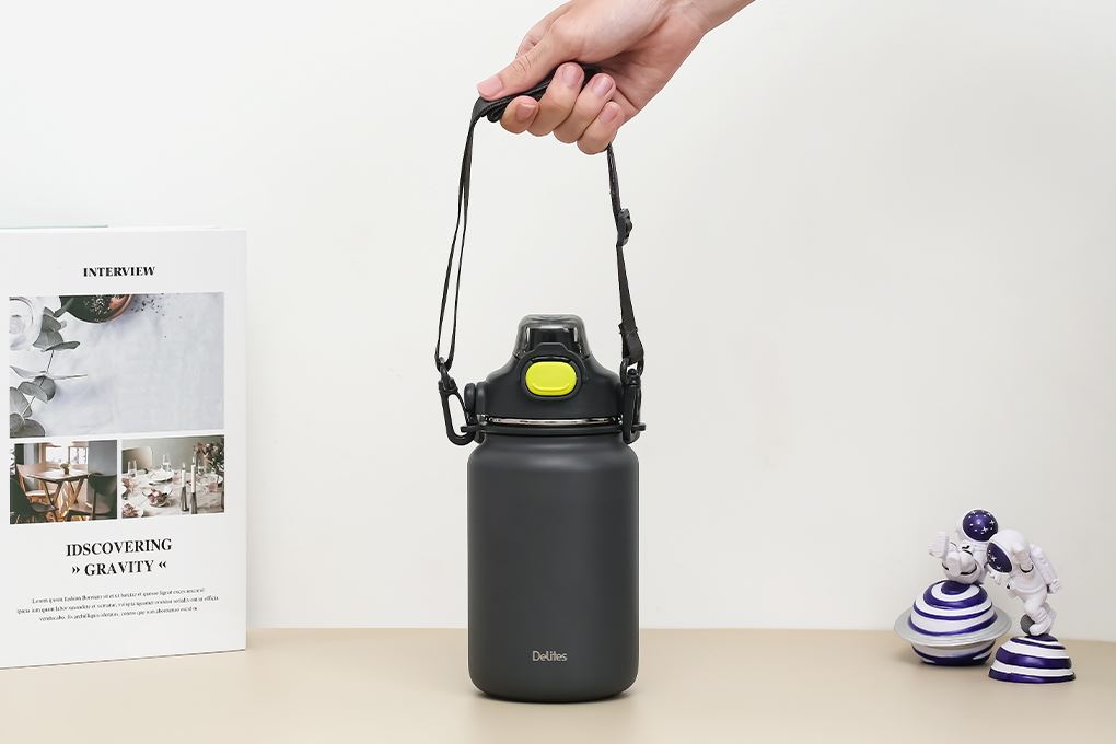 Bình giữ nhiệt Inox 1000 ml Delites XB-22137 Màu Xám đậm