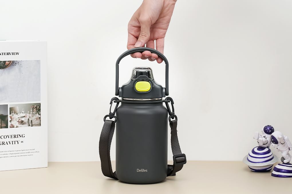 Bình giữ nhiệt Inox 1000 ml Delites XB-22137 Màu Xám đậm