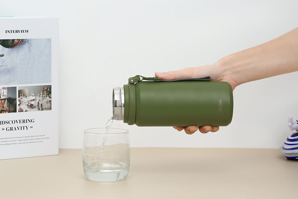 Bình giữ nhiệt Inox 650 ml Delites XB-24113 Màu Xanh lá