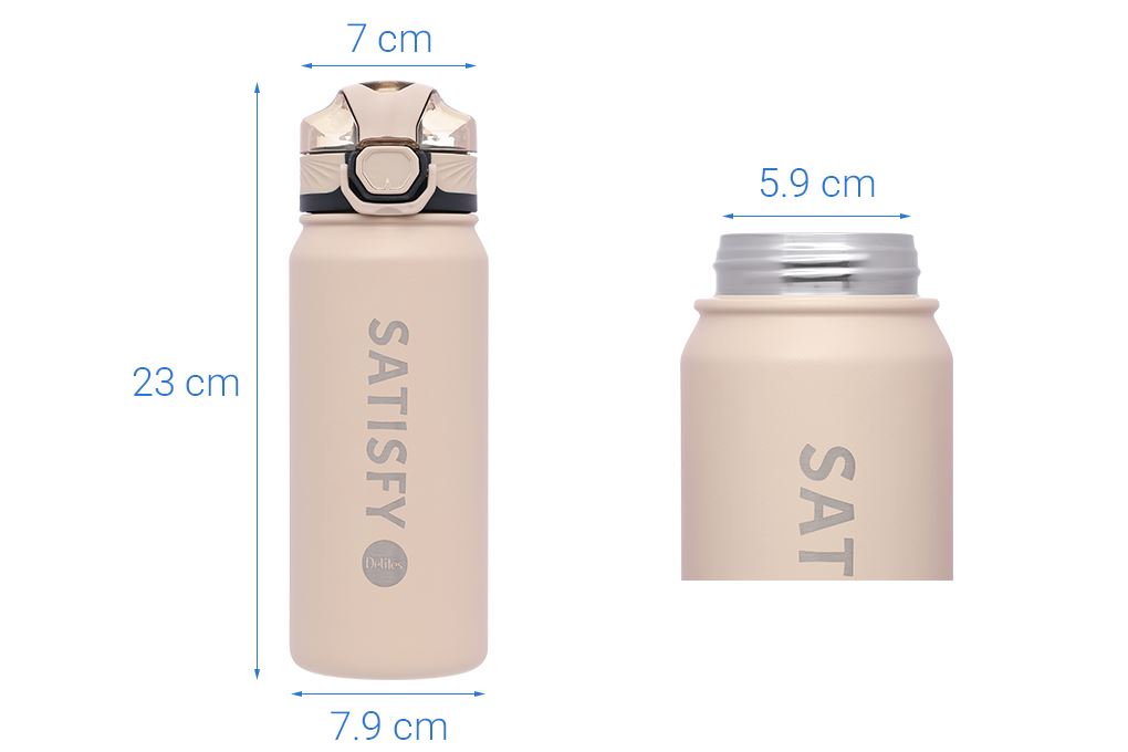 Bình giữ nhiệt Inox 700 ml Delites XB-24128 Màu Nâu