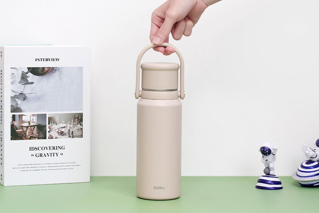 Bình giữ nhiệt Inox 770 ml Delites XB-24145 Màu Nâu nhạt