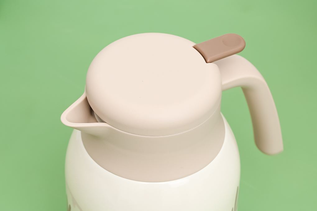 Bình giữ nhiệt Inox phủ ceramic 1200 ml Delites XB-24182 Màu Màu be