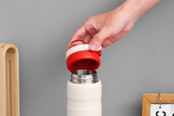 Bình giữ nhiệt Inox 560 ml Delites XB-25108 Màu Trắng - Đỏ