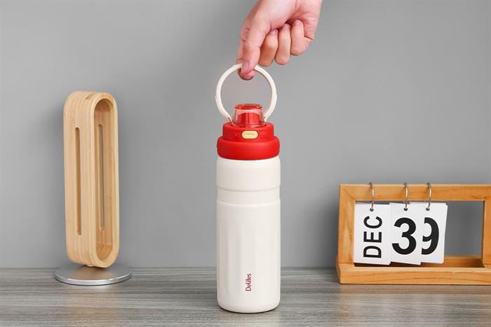 Bình giữ nhiệt Inox 560 ml Delites XB-25108 Màu Trắng - Đỏ