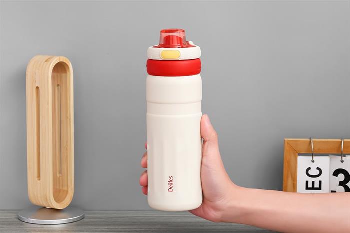 Bình giữ nhiệt Inox 560 ml Delites XB-25108 Màu Trắng - Đỏ