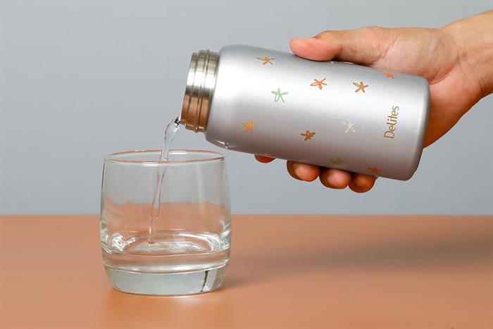 Bình giữ nhiệt Inox 350 ml Delites XB-25150 Màu Bạc