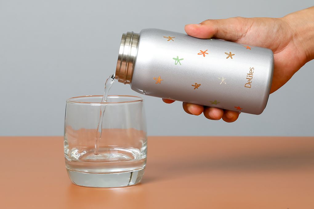Bình giữ nhiệt Inox 350 ml Delites XB-25150 Màu Bạc