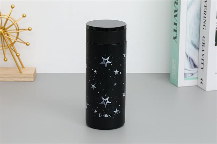 Bình giữ nhiệt Inox 370 ml Delites XB-24110 Đen Màu Đen