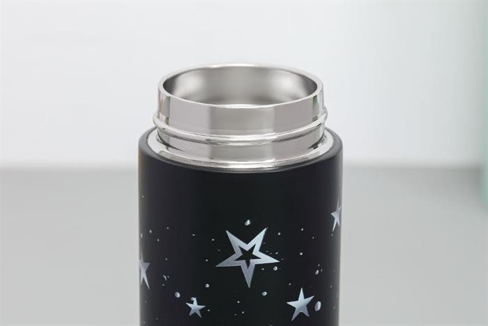 Bình giữ nhiệt Inox 370 ml Delites XB-24110 Đen Màu Đen