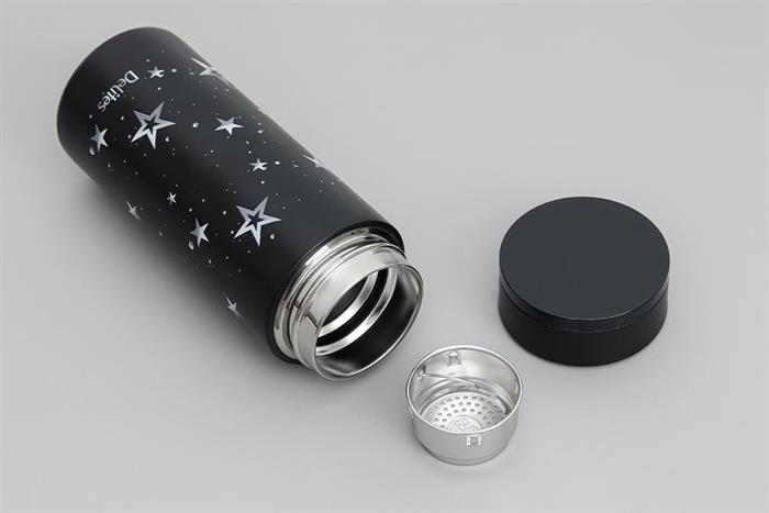 Bình giữ nhiệt Inox 370 ml Delites XB-24110 Đen Màu Đen