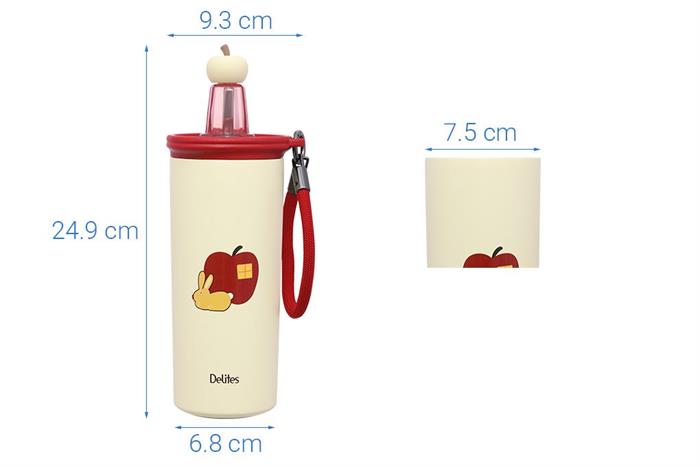 Ly giữ nhiệt Inox 510 ml Delites XB-25184 Đỏ Màu Đỏ