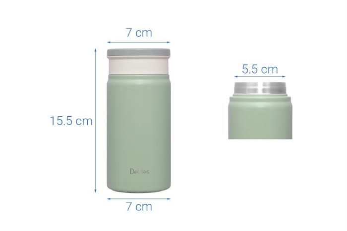 Bình giữ nhiệt Inox 310 ml Delites XB-25152 Xanh lá Màu Xanh lá