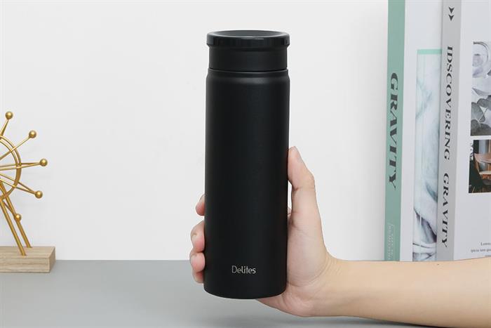 Bình giữ nhiệt Inox 510ml Delites XB-25152A Đen Màu Đen