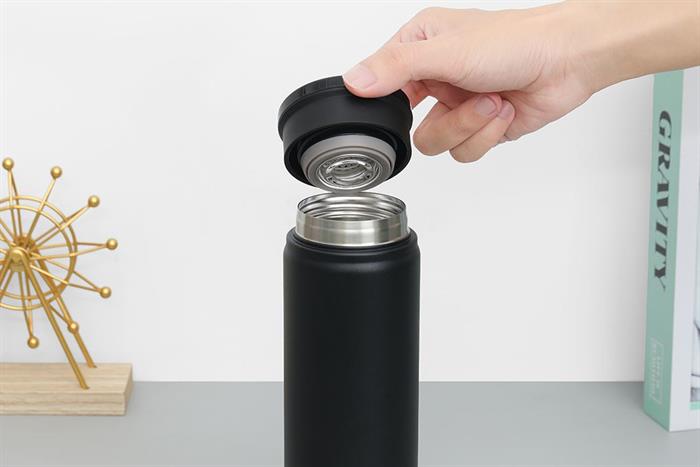 Bình giữ nhiệt Inox 510ml Delites XB-25152A Đen Màu Đen