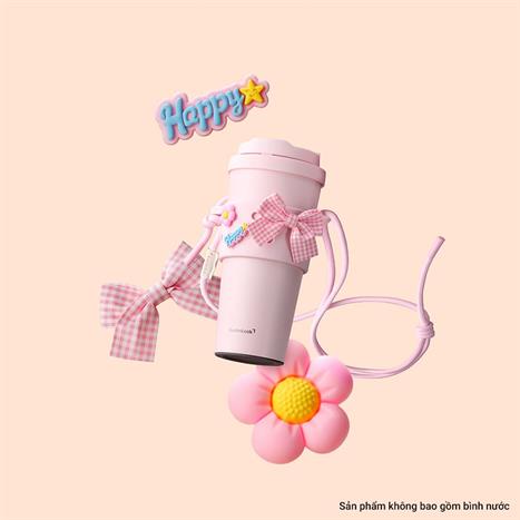 Quai đeo bình nước Lock&Lock TLL076LPIK Màu Hồng