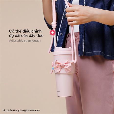 Quai đeo bình nước Lock&Lock TLL076LPIK Màu Hồng