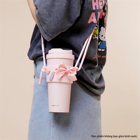 Quai đeo bình nước Lock&Lock TLL076LPIK Màu Hồng