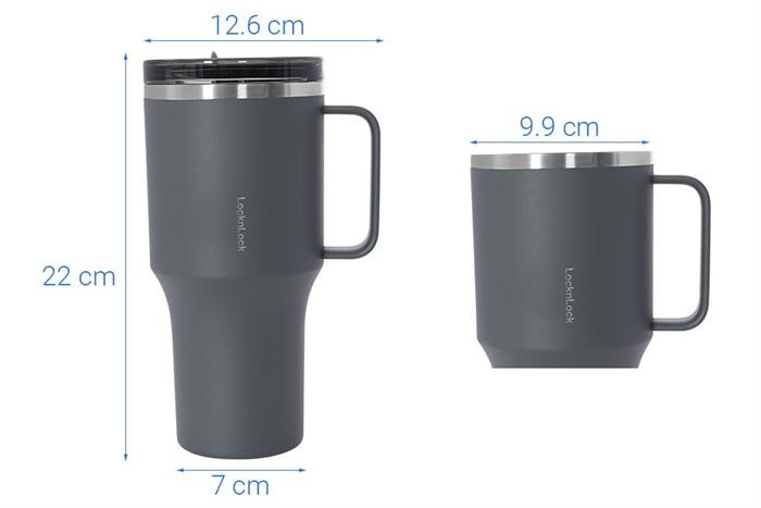 Bình giữ nhiệt Inox 820 ml Metro King Tumbler Lock&Lock LHC4326GRY Màu Xám