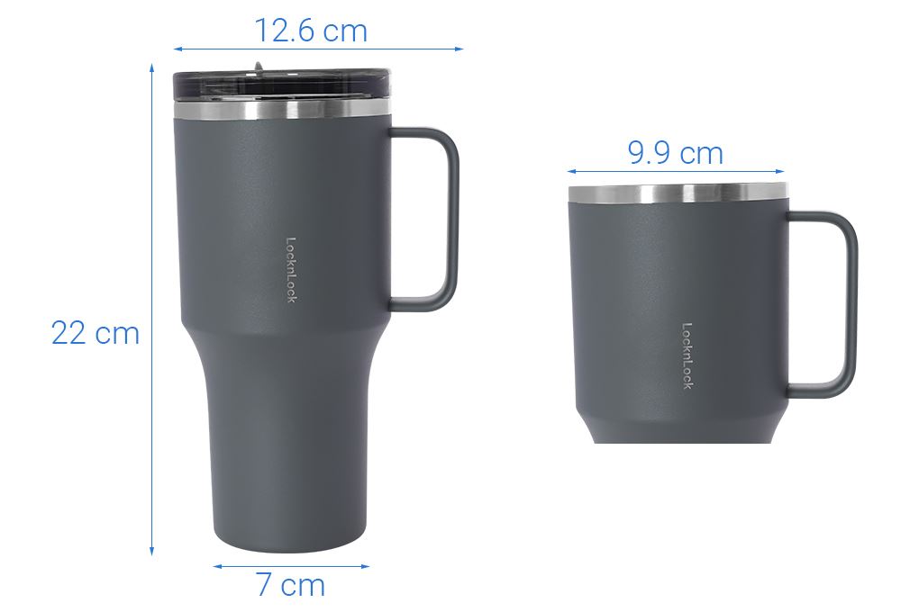 Bình giữ nhiệt Inox 820 ml Metro King Tumbler Lock&Lock LHC4326GRY Màu Xám