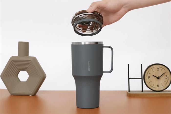 Bình giữ nhiệt Inox 820 ml Metro King Tumbler Lock&Lock LHC4326GRY Màu Xám