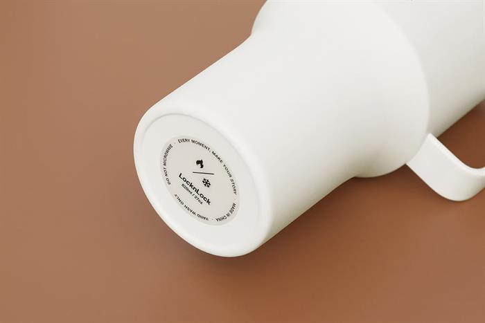 Bình giữ nhiệt Inox 820 ml Metro King Tumbler Lock&Lock LHC4326IVY Màu Trắng