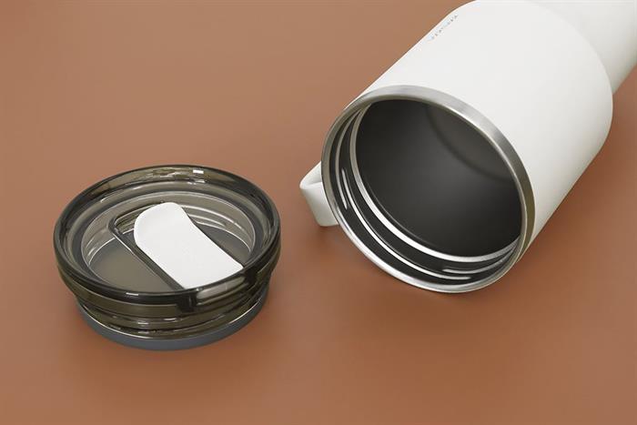 Bình giữ nhiệt Inox 820 ml Metro King Tumbler Lock&Lock LHC4326IVY Màu Trắng