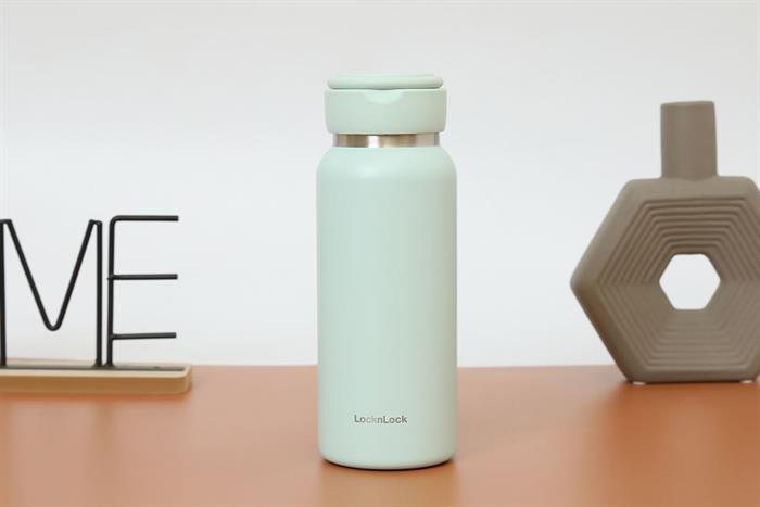 Bình giữ nhiệt Inox 650ml Sling Ring Tumbler Lock&Lock LHC4321MIT Màu Xanh Bạc Hà