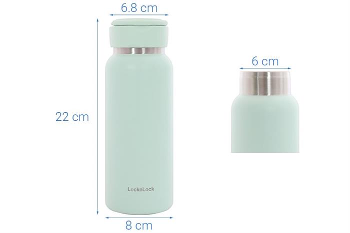 Bình giữ nhiệt Inox 650ml Sling Ring Tumbler Lock&Lock LHC4321MIT Màu Xanh Bạc Hà