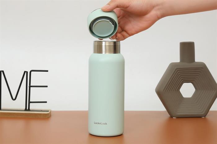 Bình giữ nhiệt Inox 650ml Sling Ring Tumbler Lock&Lock LHC4321MIT Màu Xanh Bạc Hà
