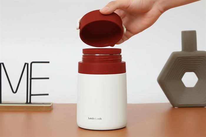 Hộp cơm giữ nhiệt Inox 700ml Lock&Lock HC8042RED Màu Đỏ