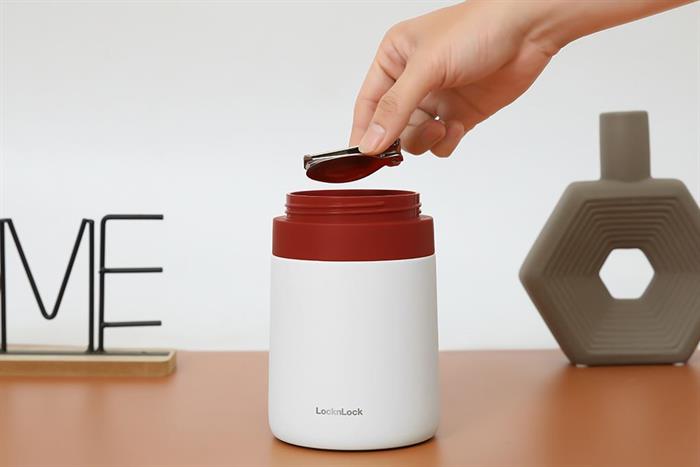 Hộp cơm giữ nhiệt Inox 700ml Lock&Lock HC8042RED Màu Đỏ