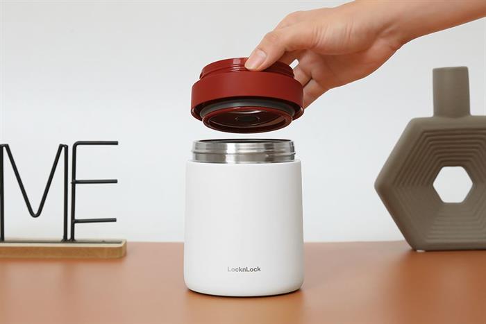 Hộp cơm giữ nhiệt Inox 700ml Lock&Lock HC8042RED Màu Đỏ