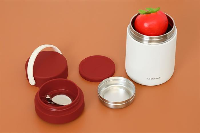 Hộp cơm giữ nhiệt Inox 700ml Lock&Lock HC8042RED Màu Đỏ