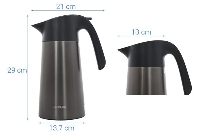 Bình giữ nhiệt Inox 1900 ml Simple Coffee Pot Lock&Lock LHC1481DGRY Màu Xám